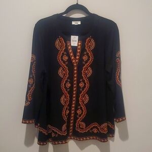 J. Jill Embroidered Tunic NWT PL